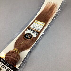 16” Rose Gold Boss Bundles Yaki Straight 100% Human Hair Track Extensions